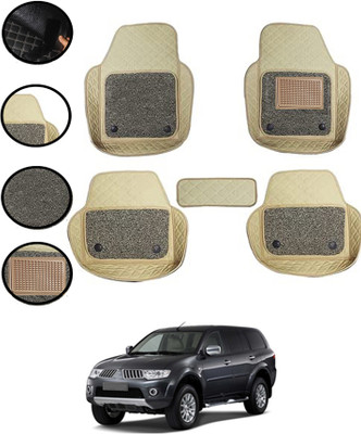 MATIES Leatherite 7D Mat For  Mitsubishi Pajero(Beige)