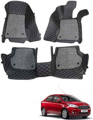 arneja trading company Leatherite 7D Mat For  Ford Aspire(Black)