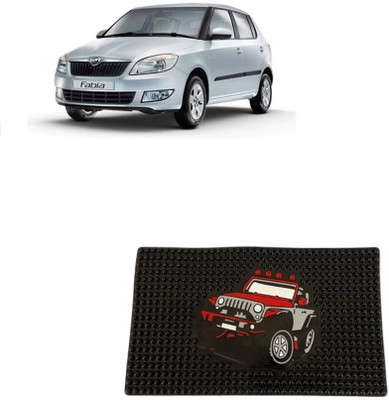 ARNEJA Rubber Standard Mat For  Skoda Fabia(Black)