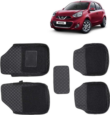 Kingsway Leatherite 7D Mat For  Nissan Micra(Black)