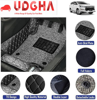 UDGHA Leatherite 7D Mat For  Toyota Innova Crysta(Black)