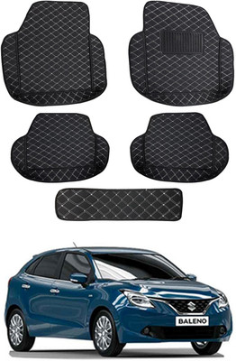 MATIES Leatherite 7D Mat For  Maruti Suzuki Baleno(Black)