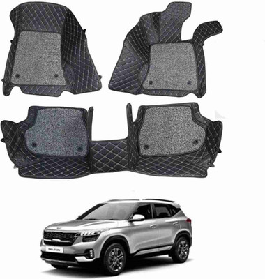 TOFIT ENTERPRISE Leatherite 7D Mat For  Kia Seltos(Black)