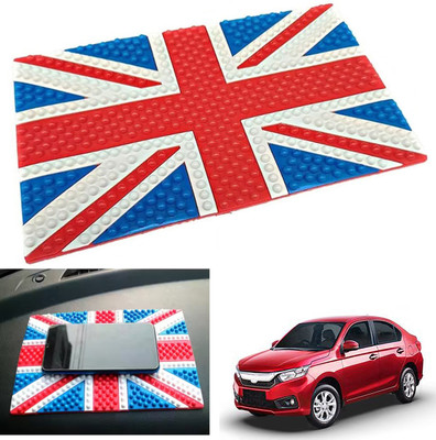 PEEPS STORE Rubber Tray Mat For  Honda Amaze(Red, Blue)