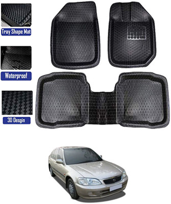 MATIES Plastic Tray Mat For  Honda City(Black)
