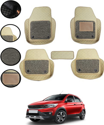 MATIES Leatherite 7D Mat For  Tata Universal For Car(Beige)