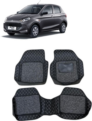 arneja trading company Leatherite 7D Mat For  Maruti Suzuki Alto K10(Silver, Black)