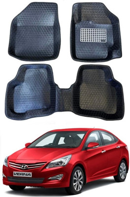 ARNEJA Polyutherine 5D Mat For  Hyundai Fluidic Verna(Black)