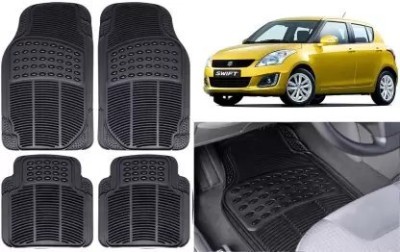 JVG PVC, Rubber Standard Mat For  Maruti Suzuki Swift(Black)