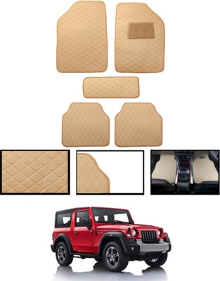 ABJD Leatherite Standard Mat For  Mahindra Thar(Beige)