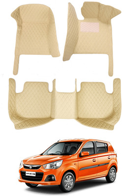 MATIES Leatherite 7D Mat For  Maruti Suzuki Alto K10(Beige)