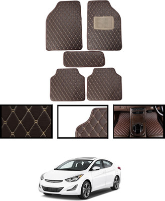 MATIES Leatherite Standard Mat For  Hyundai Elantra(Brown)