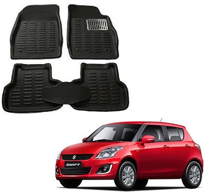 SLSHILPA Plastic 3D Mat For  Maruti Suzuki Swift(Black)