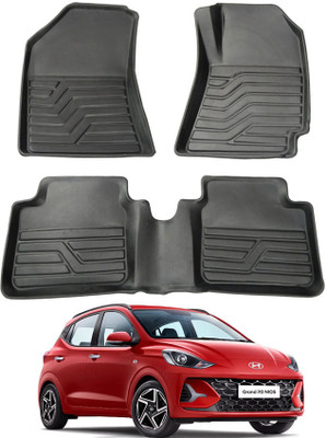 AYW PVC Tray Mat For  Hyundai Grand i10 Nios(Black)