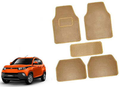 AUTO PEARL Polyester Standard Mat For  Mahindra KUV100(Beige)