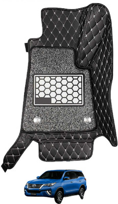 Euro Care Leatherite 7D Mat For  Toyota New Fortuner(Black)