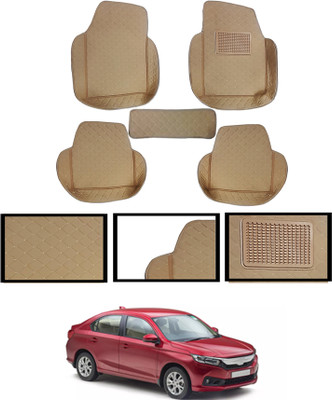 AYW Leatherite 7D Mat For  Honda Amaze(Beige)