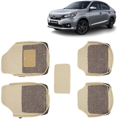 Kingsway Leatherite 7D Mat For  Honda Amaze(Beige)