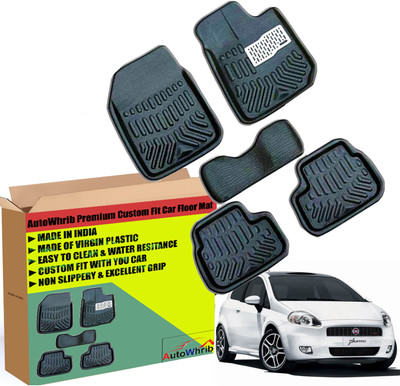 Autowhrib Plastic 3D Mat For  Fiat Punto(Black)