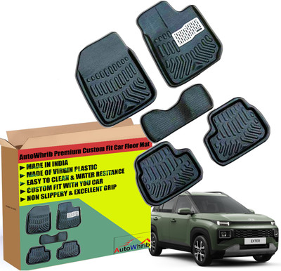 Autowhrib Plastic 3D Mat For  Hyundai Exter(Black)