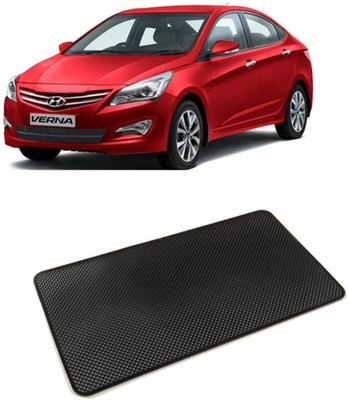 arneja trading company Rubber Standard Mat For  Hyundai Fluidic Verna(Black)