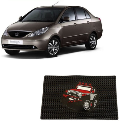 ARNEJA Rubber Standard Mat For  Tata Indigo CS(Black)