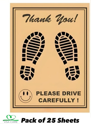 VSA CARE Paper Disposable Paper Mat For  Universal For Car(Brown)