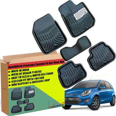 Autowhrib Plastic 3D Mat For  Ford Figo(Black)