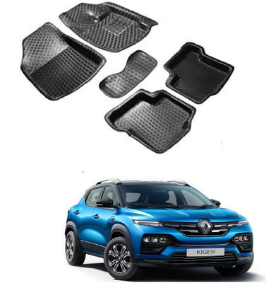 ROSHNEER ENTERPRISES PVC Tray Mat For  Renault Kiger(Black)