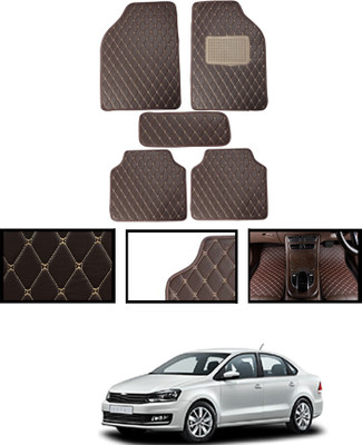 MSNP Leatherite Standard Mat For  Volkswagen Vento(Brown)