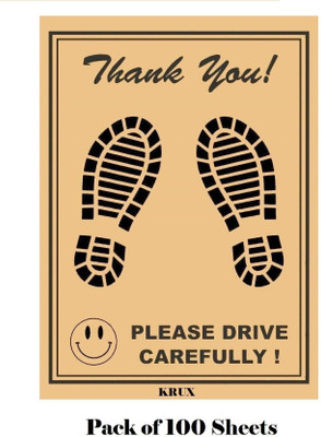 ASRYD Paper Disposable Paper Mat For  Universal For Car(Brown)