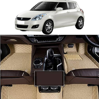 INSURE AUTOMOTIVE Leather 7D Mat For  Maruti Suzuki Swift(Beige)