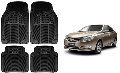 SLSHILPA Rubber Standard Mat For  Chevrolet Optra(Blue)