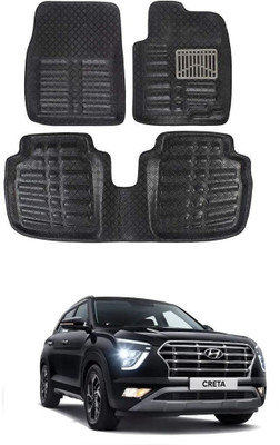 arneja trading company Polyutherine 3D Mat For  Hyundai Creta(Black)