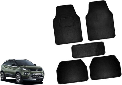 AUTO PEARL Polyester Standard Mat For  Tata Nexon EV(Black)