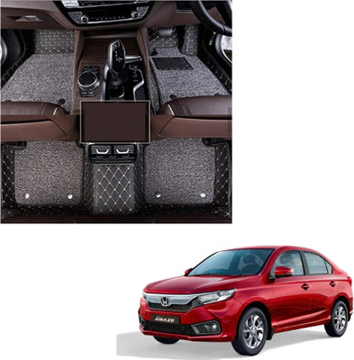 TOFIT ENTERPRISE Leatherite 7D Mat For  Honda Amaze(Black)
