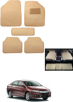 MATIES Leatherite Standard Mat For  Honda Universal For Car(Beige)