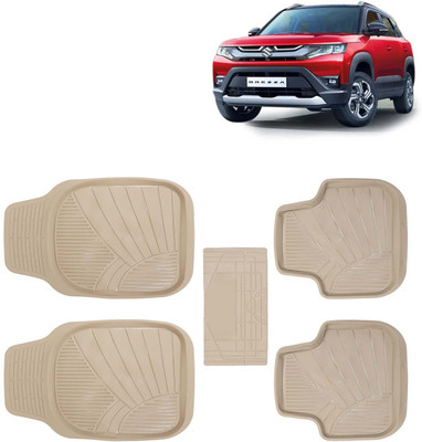 Kingsway PVC Tray Mat For  Maruti Suzuki New Brezza(Beige)