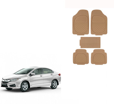 Autorepute Rubber Standard Mat For  Honda New City(Beige)