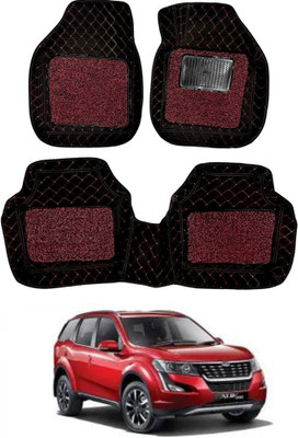 Autorepute Leather 7D Mat For  Mahindra XUV 500(Red, Black)