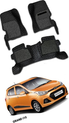 TOFIT ENTERPRISES Leatherite 7D Mat For  Hyundai Grand i10(Black)