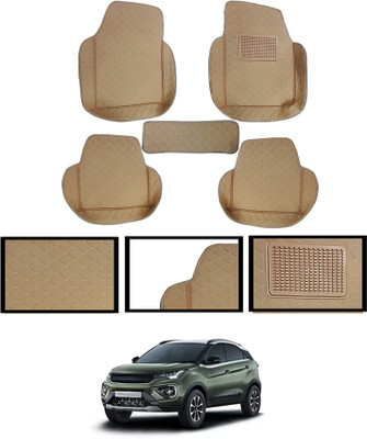 MATIES Leatherite 7D Mat For  Tata Universal For Car(Beige)