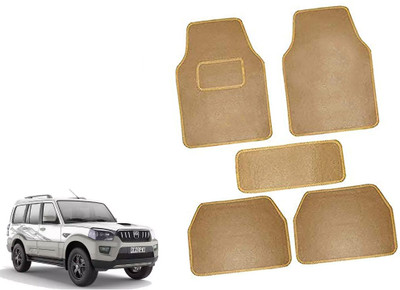 AUTO PEARL Polyester Standard Mat For  Mahindra Scorpio(Beige)