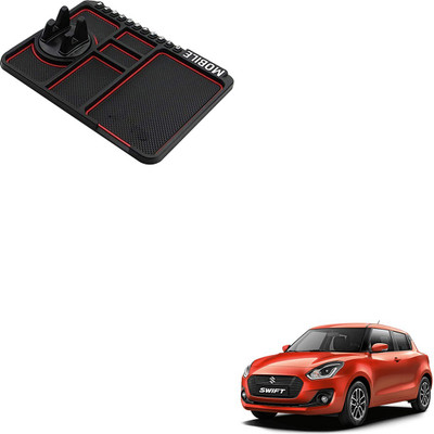SEMAPHORE PVC, Silicone Standard Mat For  Maruti Swift(Black, Red)