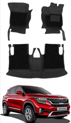 TOFIT ENTERPRISES Leatherite 7D Mat For  Kia Seltos(Black)