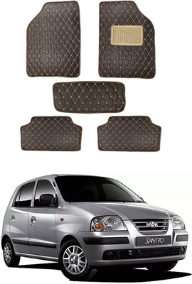 MATIES Leatherite Standard Mat For  Hyundai Universal For Car(Black)