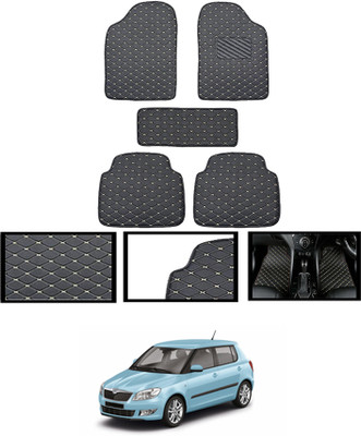MATIES Leatherite Standard Mat For  Skoda Fabia(Black)