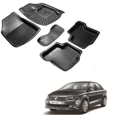 ROSHNEER ENTERPRISES PVC Tray Mat For  Volkswagen Vento(Black)