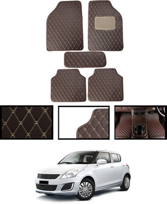 MATIES Leatherite Standard Mat For  Maruti Suzuki Swift(Brown)