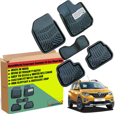 Autowhrib Plastic 3D Mat For  Renault Triber(Black)